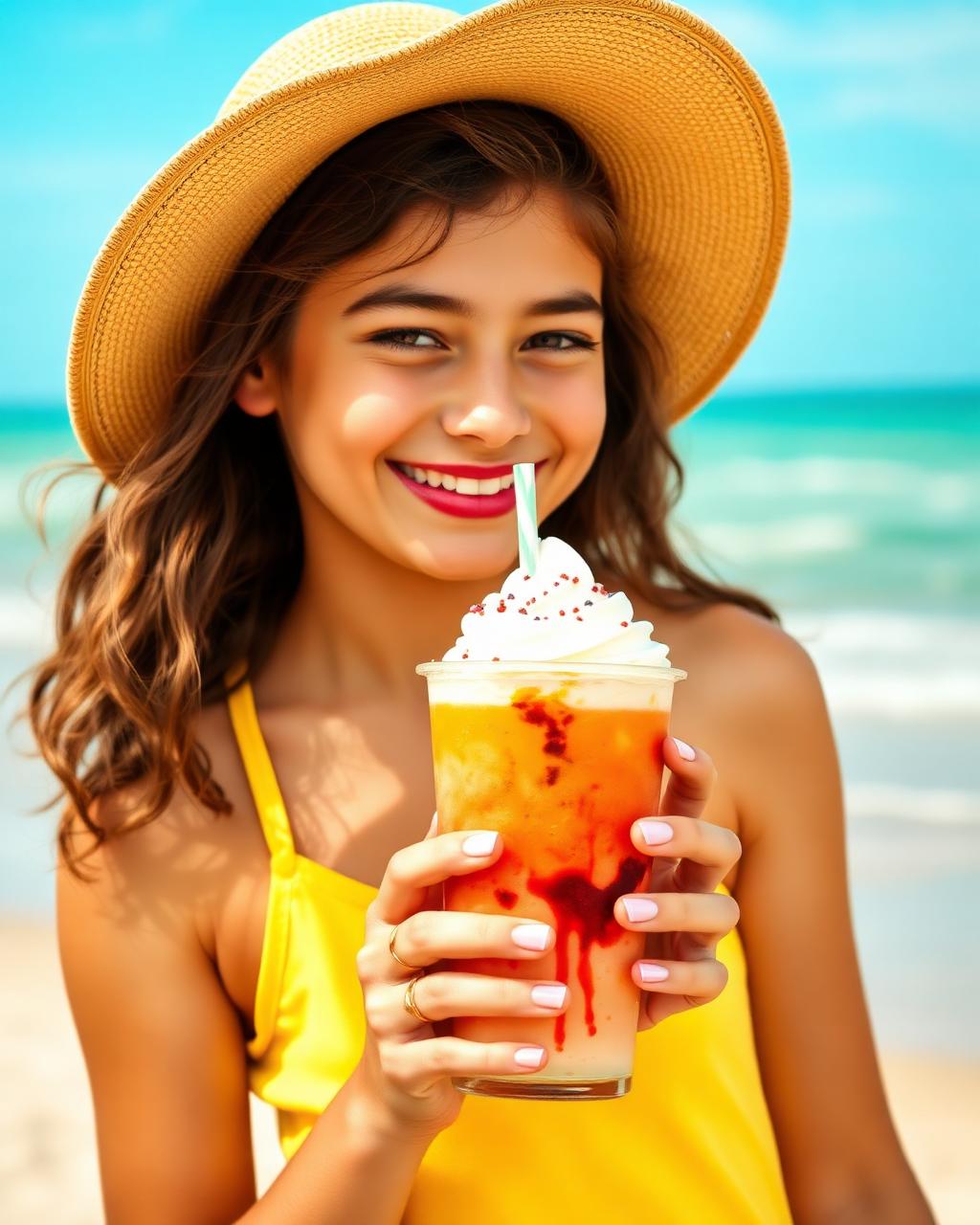 Our founder with a fresh dirty soda