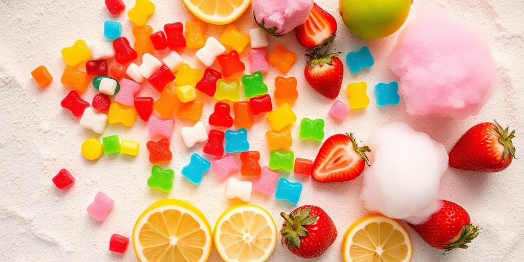 Colorful toppings